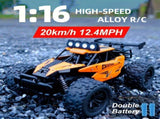 116 metal RC car, high-speed drifting, off-road racing car, boys toy car, 2.4GHz remote control, V1102-823-70972-ORG-VARIABLESPEED