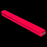 2.4m Gymnastics Folding Balance Beam Pink Synthetic Suede V63-827851