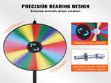 36 inch Spinning Prize Wheel, 18 Slots Spinning Wheel, Roulette Wheel with a Dry Erase and 2 V952-CJZLJP36YCLD348OOV0