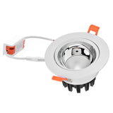 LED Downlight Aluminum Adjustable Angle Dustproof Ceiling Embedded Spotlight for Living Room Bedroom V1294-YM0715-3119210294812