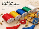 12 Rolls Nylon String for Bracelets, Chinese Knotting Nylon Cord for Jewelry Making, Nylon Beading V1369-AZ3-W-16318