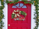 Red Truck Christmas Wreath Fall Wreath for Front Door Decorations for Farmhouse Autumns Harvest V1294-YM0714-10309808