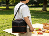 Leakproof Insulated Wine Tote Black Portable for Travel V1192-AZ-W-31480