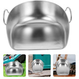 Stainless Steel Dustpan with Ergonomic Handle for Home and Farm Use V1369-AZ3-W-19132