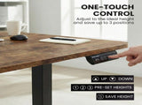 FORTIA Corner Standing Desk, 160x140cm, 72-118cm Sit to Stand Up Electric Height Adjustable, Walnut V219-ADKCORFOR1WLKA