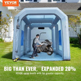 Inflatable Spray Booth Car Paint Tent 13x10x9ft Filter System Blower 950W V952-CQ13109FT950WSOKVV3