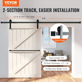 8FT Sliding Barn Door Hardware Closet Track Kit for Single Door I Hanger V952-GCYMWJTJHS8FDEY4EV0