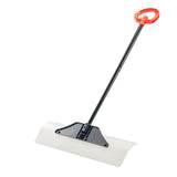 Snow Pusher Shovel, 76.2 cm Outdoor Snowplow Shovel with Ergonomic Grip, HDPE Plastic Blade, Winter V952-WLKSL3035INC7ZY9Y001V0