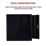 Two-Door Shelf Office Gym Filing Storage Locker Cabinet Safe V63-799167