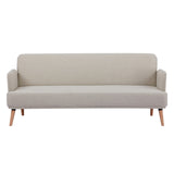 Merlin 3 Seater Sofa Futon Bed Fabric Lounge Couch - Beige V315-VOL-MERL-03