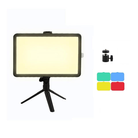 Portable 6-Inch Flat-Panel Live Fill Light With Adjustable Temperature And Small Tripod PRL-2020204240DBT_NZ