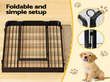 i.Pet Pet Dog Playpen 48" Enclosure 8 Panel Cage Kennel Puppy Fence Play Pen PET-DOGPLAYPEN-H120