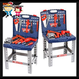 Tool Box Work Bench With Battery Operated Drill Set kids Pretend Play Toy 55pcs V891-TOY-TOOL-X1