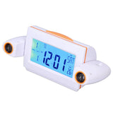 Projection Alarm Clock Glareless LED Night Light Voice Control Induction Temperature Display LED V1294-YM0715-3113210306811