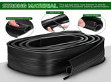 Extra Thick Black Garage Door Bottom Seal for Weatherproofing, Insulation, Noise Reduction, and V1369-AZ3-W-21684
