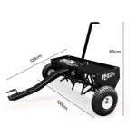 PlantCraft Tow Behind Plug Lawn Aerator 1m Wide, Universal Hitch for Ride on Mower, Garden V219-GDTAERPCP42A