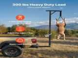 Truck Hitch Game Hoist, 300 lbs Load Capacity, Hunting Deer Hoist with 2-inch Receiver, 360-Degree V952-KCSSLSHL300L2ACZE001V0