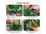 Ivy Privacy Fence, 1500 x 2490 mm Artificial Green Wall Screen, Greenery Ivy Fence with Strengthened V952-WLSRZZWQ1J59OTT0SV0