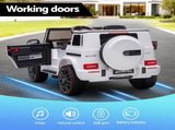 Kids Electric Ride On Car G63 Toy Cars Remote Control White RCAR-AMG63-LS-WH