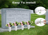 20 Pack Cemetery Vases with Spikes,Plastic Vases fors,Grave Decorations for Cemetery,Grave V1370-AZ4-10216