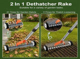 15-Inch Thatch Rake with Rollers, Heavy-Duty Steel Dethatcher Rake for Lawn
0-15&deg Adjustable Angle V1107-CS-RKVHSJ43