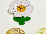 Flower Shaped Wall Clocks for Kids Cartoon Cute Exquisite Silent Wall Clock for Living Rooms Offices V1294-YM0703-3115230027412