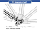 Boat Top Swivel Deck Hinge with Removable Pin, 180 Degree Adjustable,316 Stainless Steel, Marine Top V1192-AZ-W-3313
