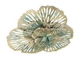 Metal Wall Decor Modern Stylish Triangular Ginkgo Flower Iron 3D Wall Sculpture for Living Room V1294-YM0626-3115220150211