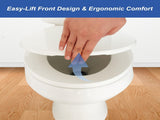 Round Toilet Seat, Standard 16.5 Slow/Soft Close Round Toilet Seat for Round Toilets, No-Slam V1258-DP02-WO-951