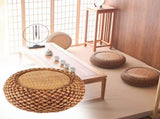 Household JapaneseStyle Round Floor Seats Cushion for Living Room Balcony Tatami Coffee Color V1294-YM0901-3111200110911