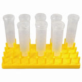 24Pcs 50Ml Large Floral Tubes with Rack Holder for Leaf, Stem and Flower Cutting V1369-AZ3-W-11532