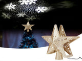 Snowflake Projector Lamp LED Rotating Christmas Tree Toppers Light Home DecorationEU Plug 220-240V V1294-YM0901-3119200145512