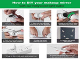 Hollywood LED Vanity Mirror Lights Kit, Dimmable Stick on USB Vanity Lights,Makeup Light Strip V1171-CB-G14NUSBWUS