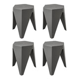 Artiss 4PC Puzzle Stool Bar Stools Stackable Grey AI-PP-STOOL-T-GYX4