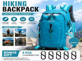 Lake Blue Hiking Backpack with 5 Carabiners Included Lightweight Waterproof Outdoor Daypack for V888-ELOSUNG54674