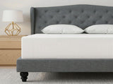 Artiss and BedStory Double Bed Frame and Mattress Set Memory Foam Cooling Gel Medium Soft Tufted BFRAME-SET-PIER-XFMA-D