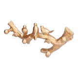 Decorative Hook Golden Bird Branch Shape Three Dimensional Wall Mounted Home Decoration V1294-YM0523-3117210199812