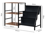 Levede 3-Tier Record Player Stand Vinyl Storage Up to 200 Albums Turntable Table HE1001-AU