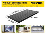Rubber Threshold 4" Rise Threshold Ramp Doorway, 3 Channels Cord Cover Rubber Solid Threshold V952-WFSLYP24X42X4950BV0
