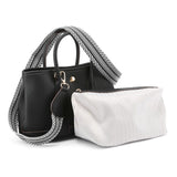 Women's shoulder bag, women's wallet, vintage handbag-Black,Small V1265-264-1S