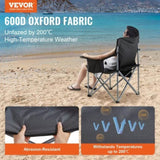 Camping Folding Chair for Adults, Portable Heavy Duty Outdoor Quad Lumbar Back Padded Arm Chairs V952-HWZDYCY450LBSFODNV0