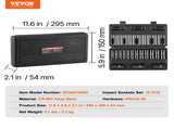 3/8" Drive Impact Socket Set, 15 Piece Deep Socket Set Metric 8-22mm, 6 Point Cr-Mo Alloy Steel for V952-CJTTZJ1CRMO1D0PTUV0