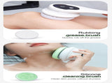 Multi-Function Electric Body Brush 360&deg Rotation, Auto-Cleaning, 5 Brush Heads, 3-Speed Adjustment, V1232-DDMYS003