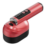 Wireless Electric Hair Comb with Vibration and Oil Mist Spray - Red V1263-JX-8223-3