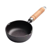 Cast Iron Pot Even Heating Multifunctional Non Stick Pot for Stir Frying Kitchen Supplies 18 X 5cm / V1294-YM0901-3118240122213