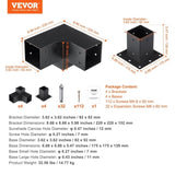 Pergola Kit 4''x4'' Heavy Duty Corner V952-LPJJTZST8PCSB815IV0