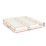 Artiss Bed Frame King Size Wooden Base Mattress Platform Timber Pine KALAM WBED-KALAM-K-WD-AB