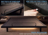 Therapedic Versa Adjustable Double Bed Base with Massage Function ADJ-BED-VRS-DB