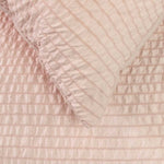 Ardor Ingrid Blush Seersucker Stripe Quilt Cover Set Queen V442-INT-QUILTCS-INGRID-BLUSH-QS