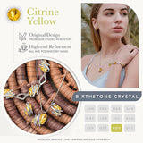 Wish Stone Pendant Necklace, Necklaces for with Birthstone Crystals, Allergy-Free Jewelry for V1164-325811